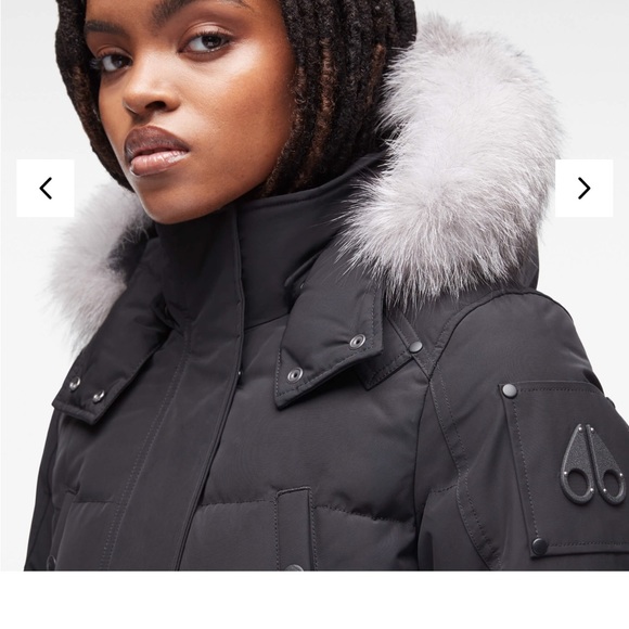 MOOSE KNUCKLES-Black Parka - Picture 3 of 14